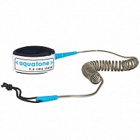 Aquatone лиш 9.0 sup coil leash (SS) O/S